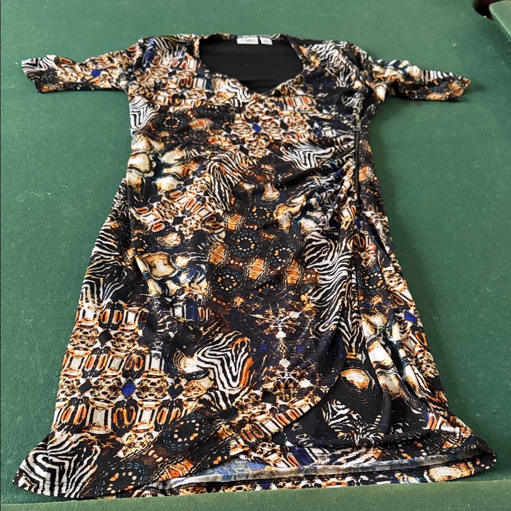 Cato Animal Print Maxi Dress - Black, Brown, White.  CAJA. # 1. C‎